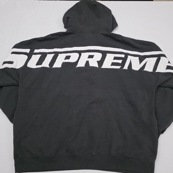 Supreme Other - Supreme Wrapped Half Zip Hooded Black Sweater